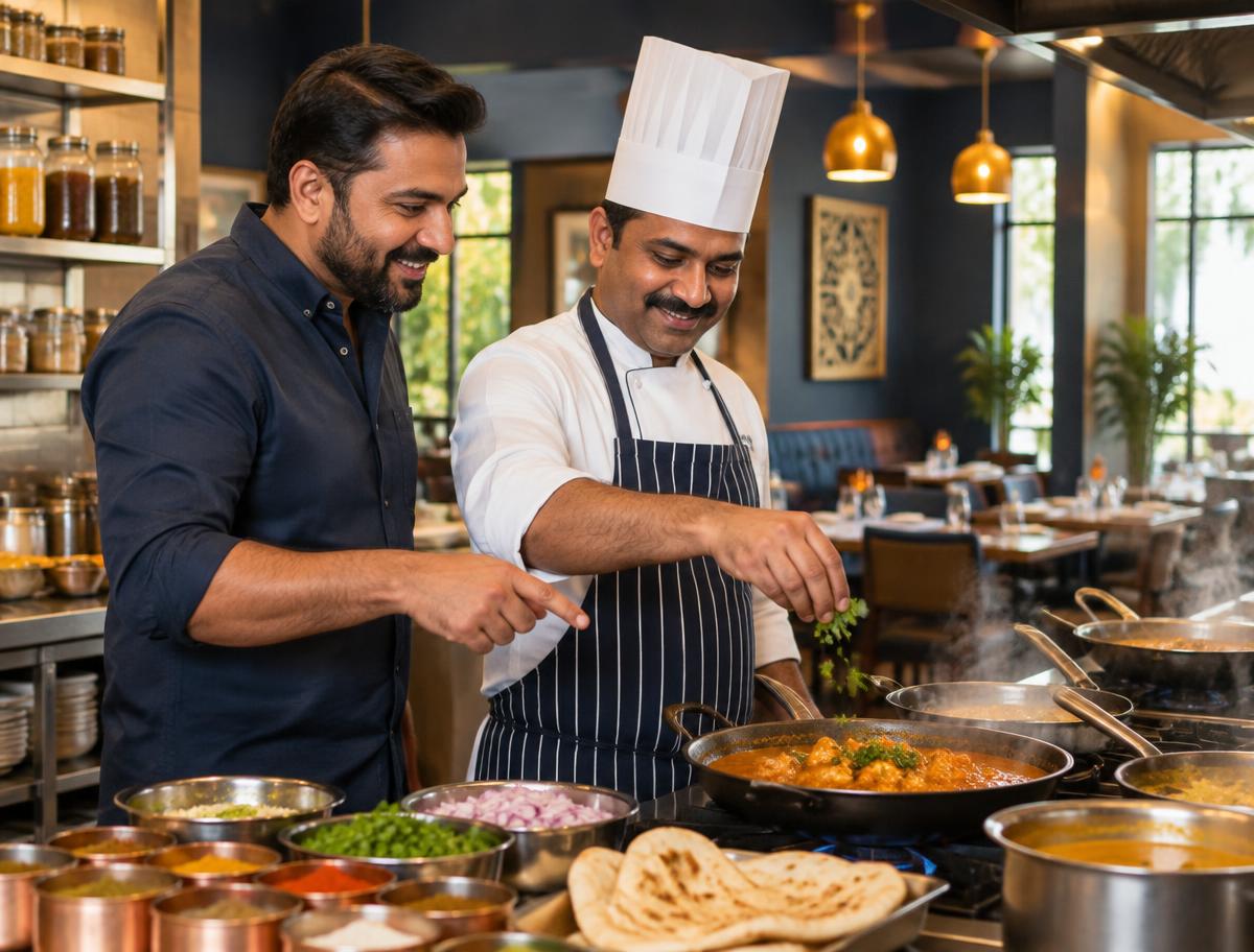 Restaurants & hospitality business owners serving their customers